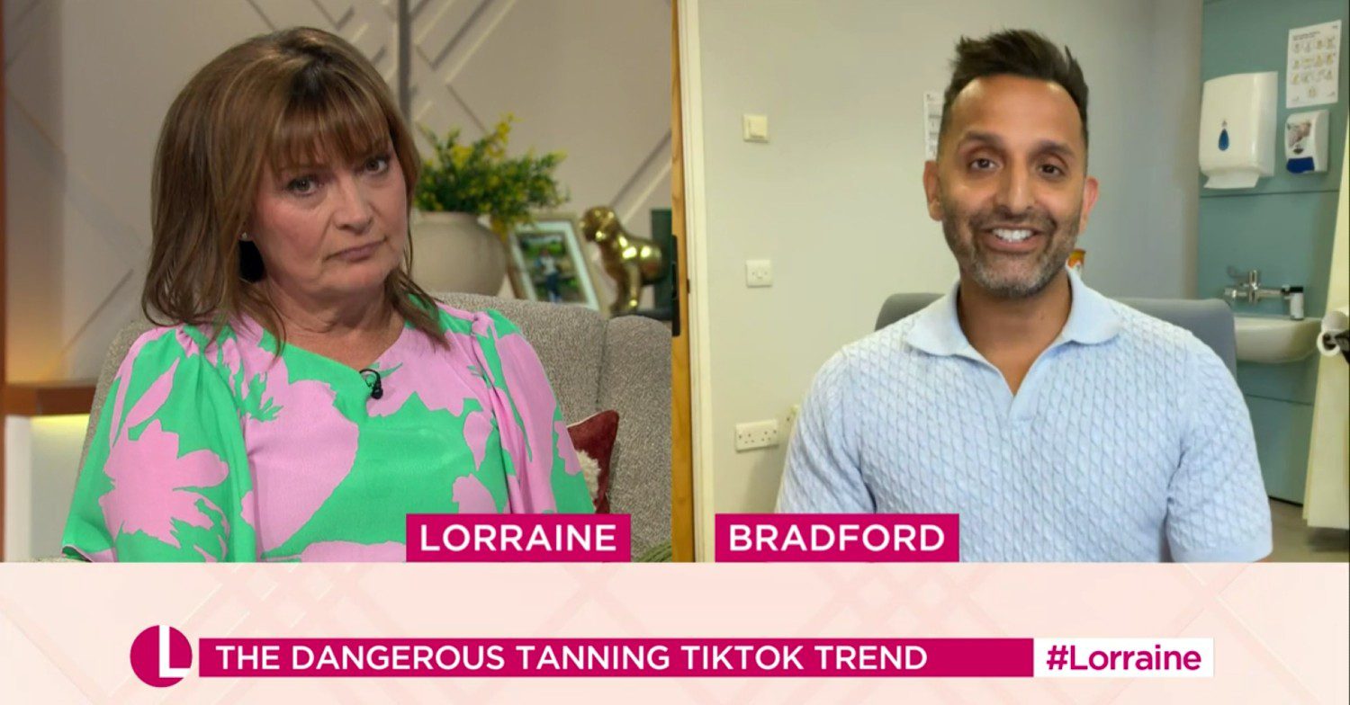Split image of Lorraine and Dr Amir