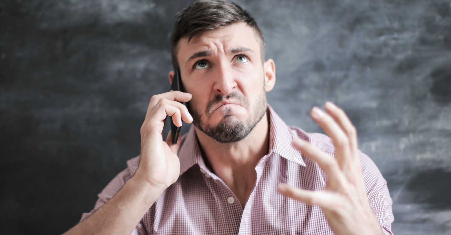 Man on the phone