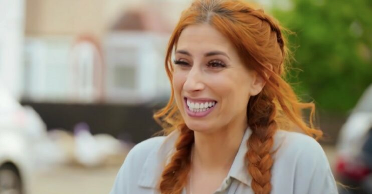 Stacey Solomon smiling on Sort Your Life Out