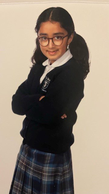 Nuria Sajjad in her school photo
