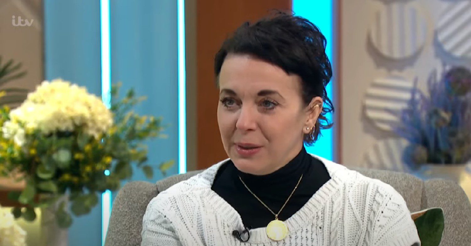 Amanda Abbington speaking on Lorraine