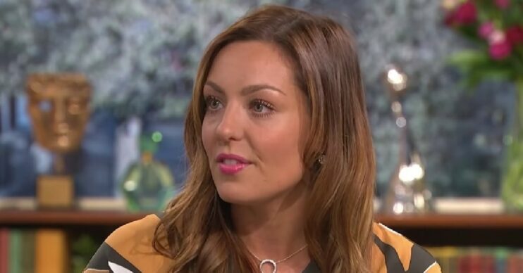 Amy Dowden speaking on This Morning