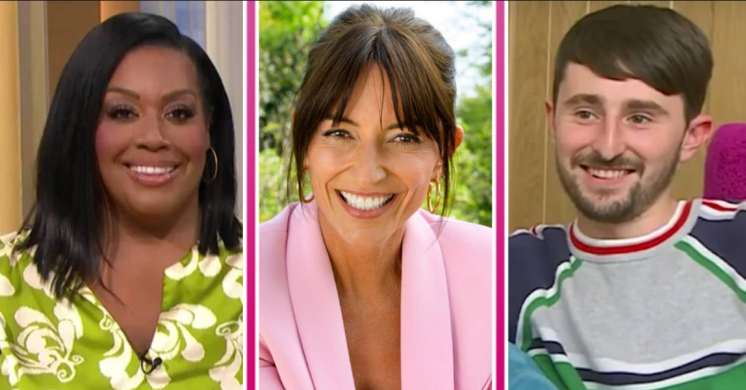 Alison Hammond, Davina McCall, and Pete Sandiford all smile