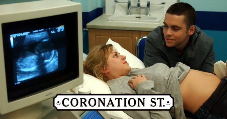 Sarah and Todd at a baby scan in Coronation Street