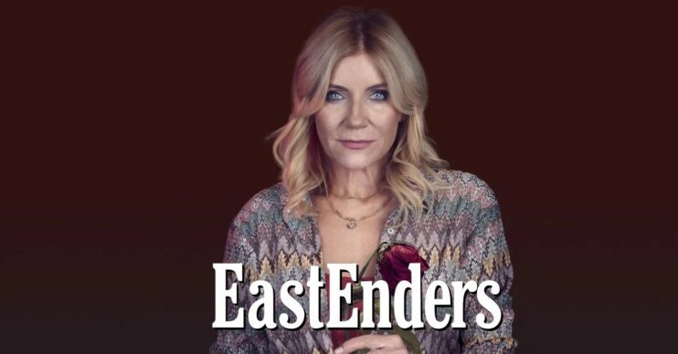 Cindy Beale in promotional picture with EastEnders logo (Credit: BBC/Composite: ED!)
