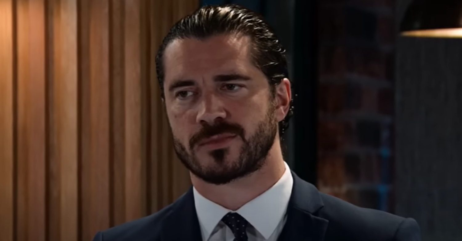 Coronation Street's Adam looks angry