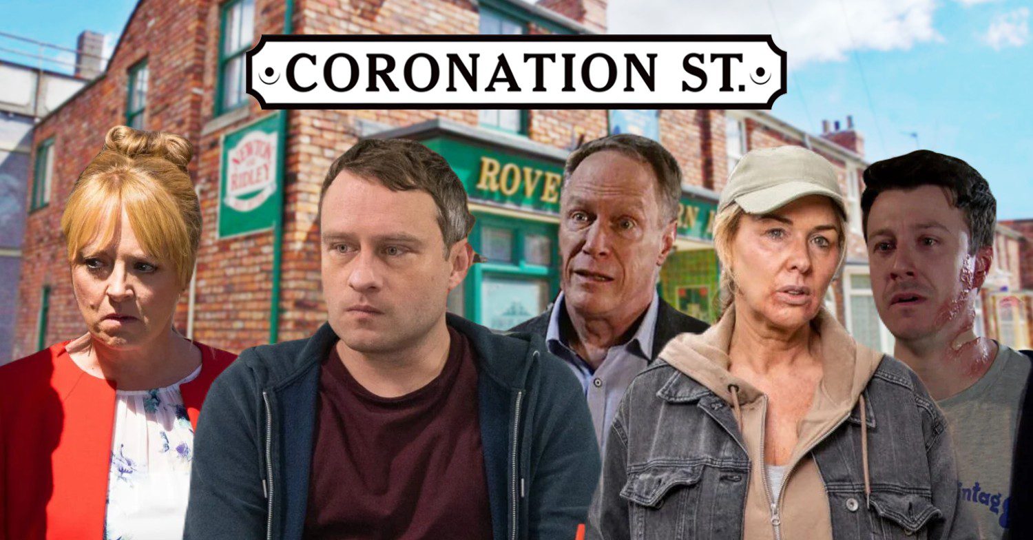 Composite of Stephen, Jenny, Paul, Cassie and Ryan on Coronation Street (Credit: ITV/Composite: ED!)