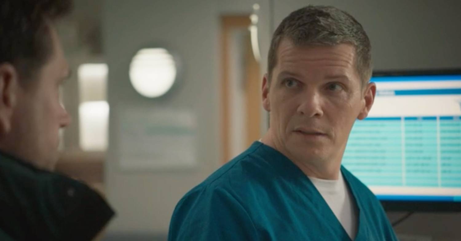 Nigel Harman acting in Casualty