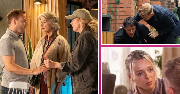 Coronation Street comp image: Tyrone, Evelyn, Cassie, Ryan, Gary and Lauren