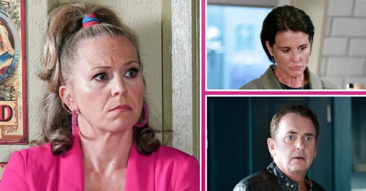 EastEnders first look comp image: Linda, Alfie, Eve