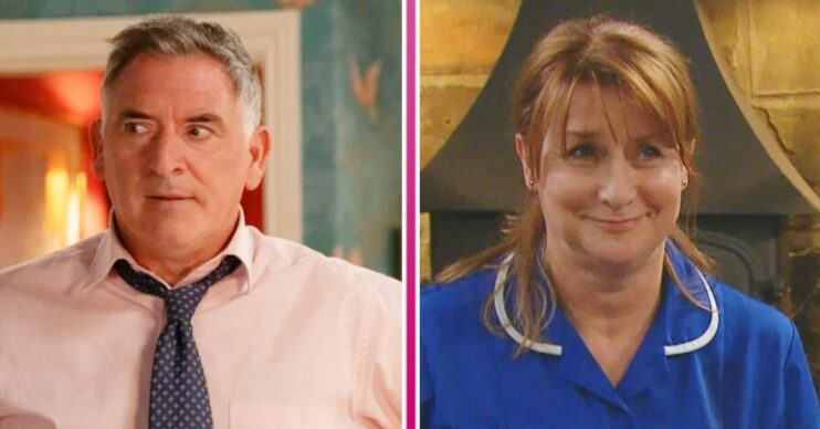 Emmerdale spoilers tonight comp image: Bob and Wendy