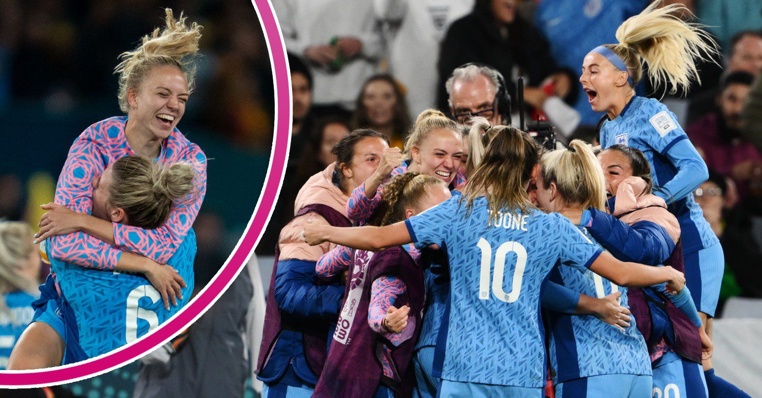 England Lionesses celebrate semi-final World Cup win
