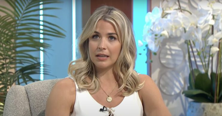 Gemma Atkinson being interviewed on Lorraine