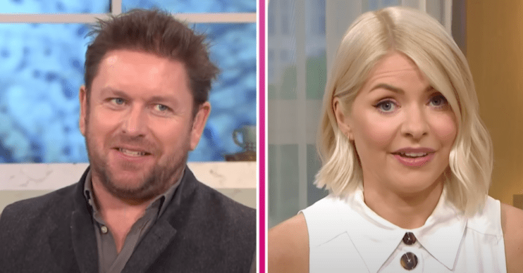 James Martin and Holly Willoughby smiling
