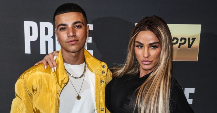 Junior Andre and Katie Price posing
