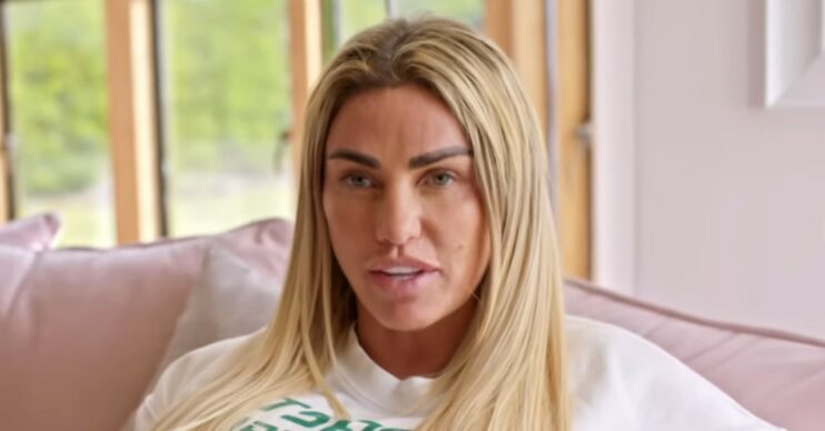 Katie Price being interviewed