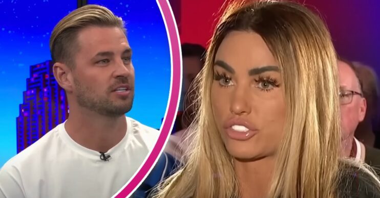 Katie Price and Carl Woods on GB News talking