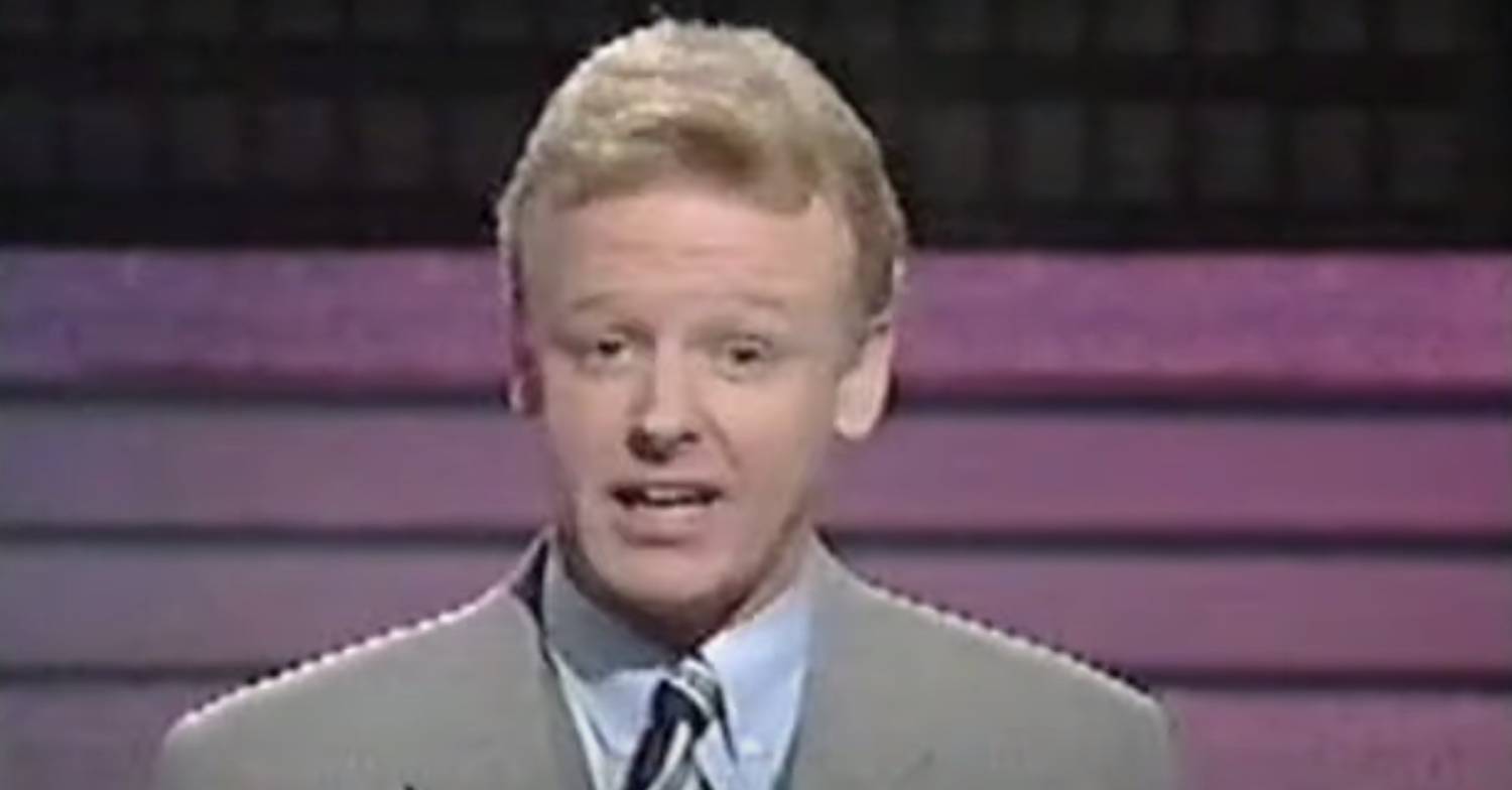 Les Dennis hosting Family Fortunes in the 1980s
