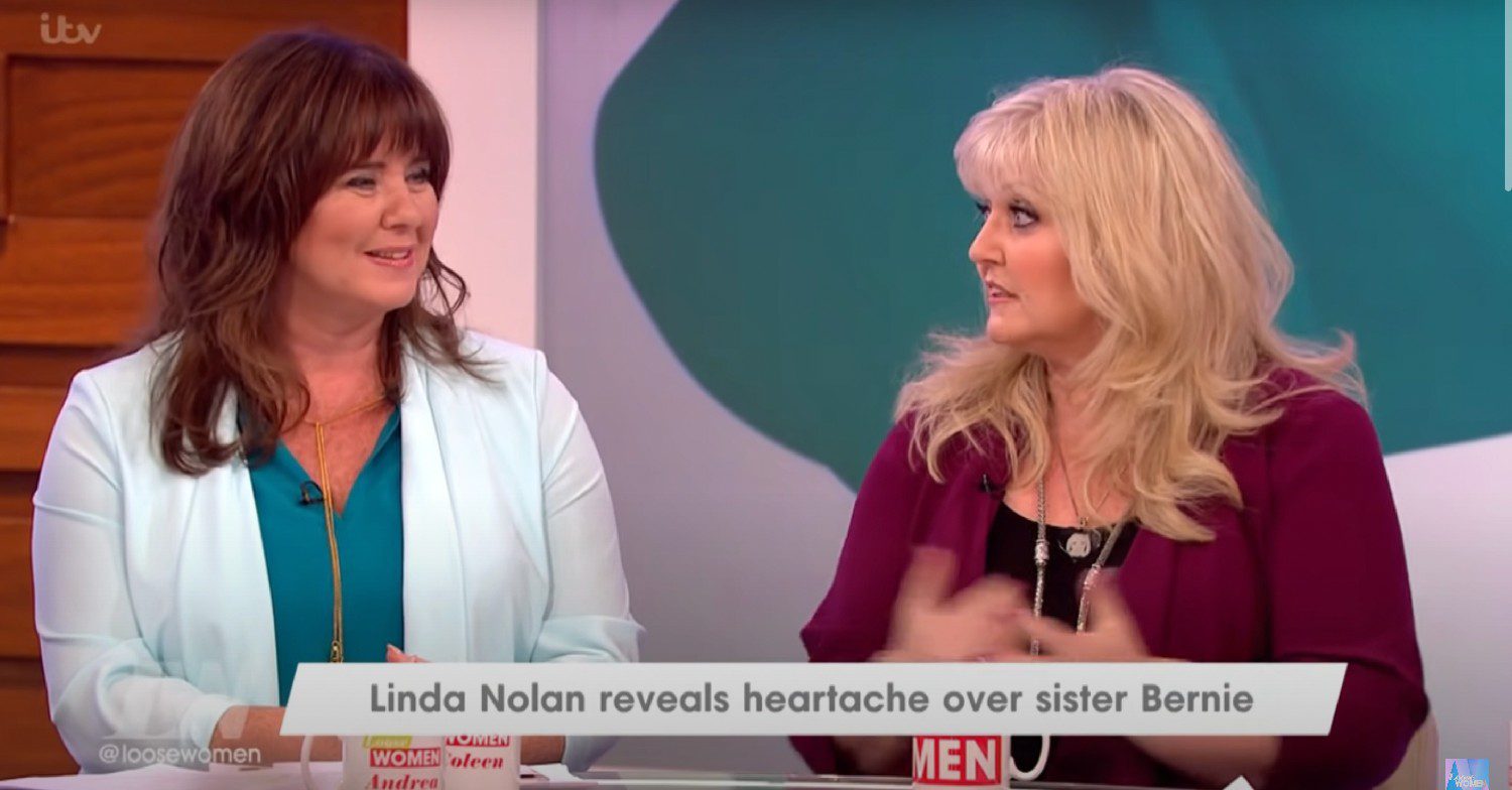 Sisters Linda and Coleen's talking on the ITV show Loose Women