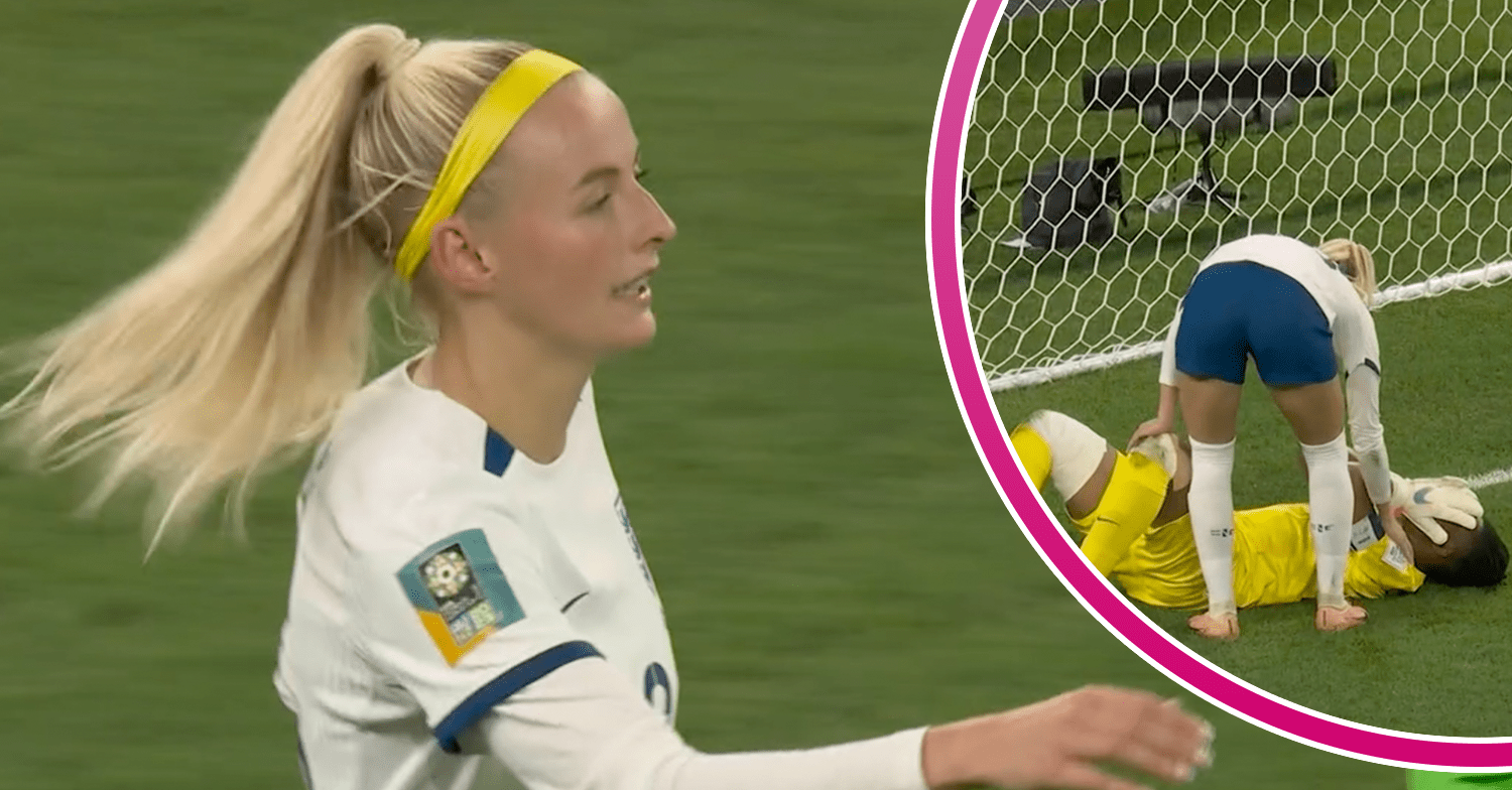 England's Lionesses in a match