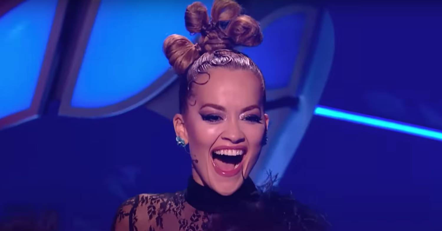 Rita Ora looks delighted