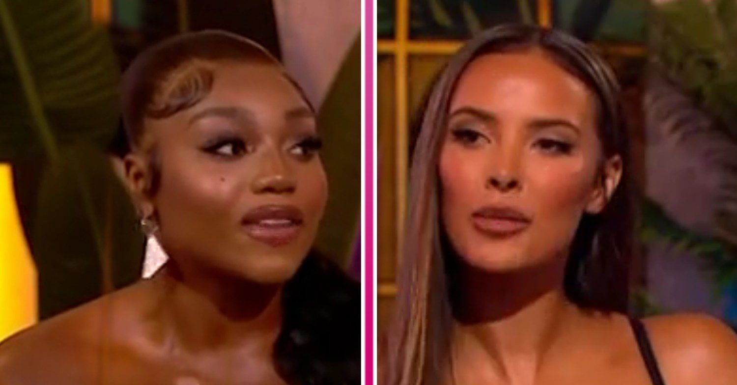 Maya Jama and Whitney at the Love Island Reunion