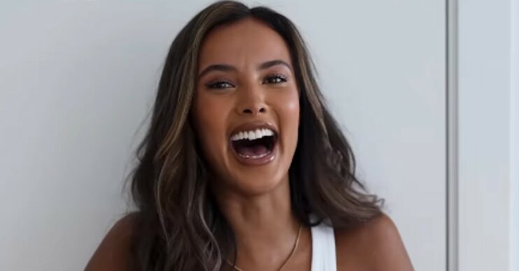Maya Jama announcing Love Island Games