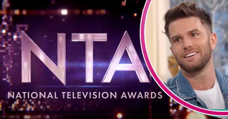 NTA title photo and in a bubble is Joel Dommett