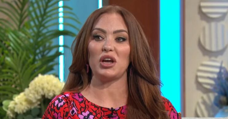 Natasha Hamilton looking shocked on Lorraine