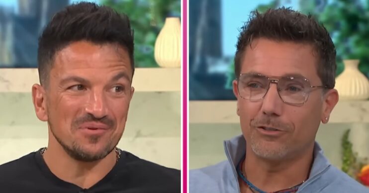 Peter Andre and Gino D'Acampo on This Morning cooking