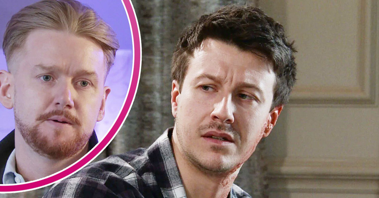 Ryan looks shady on Coronation Street; inset, Gary looking moody (Credit: ITV/Composite: ED!)
