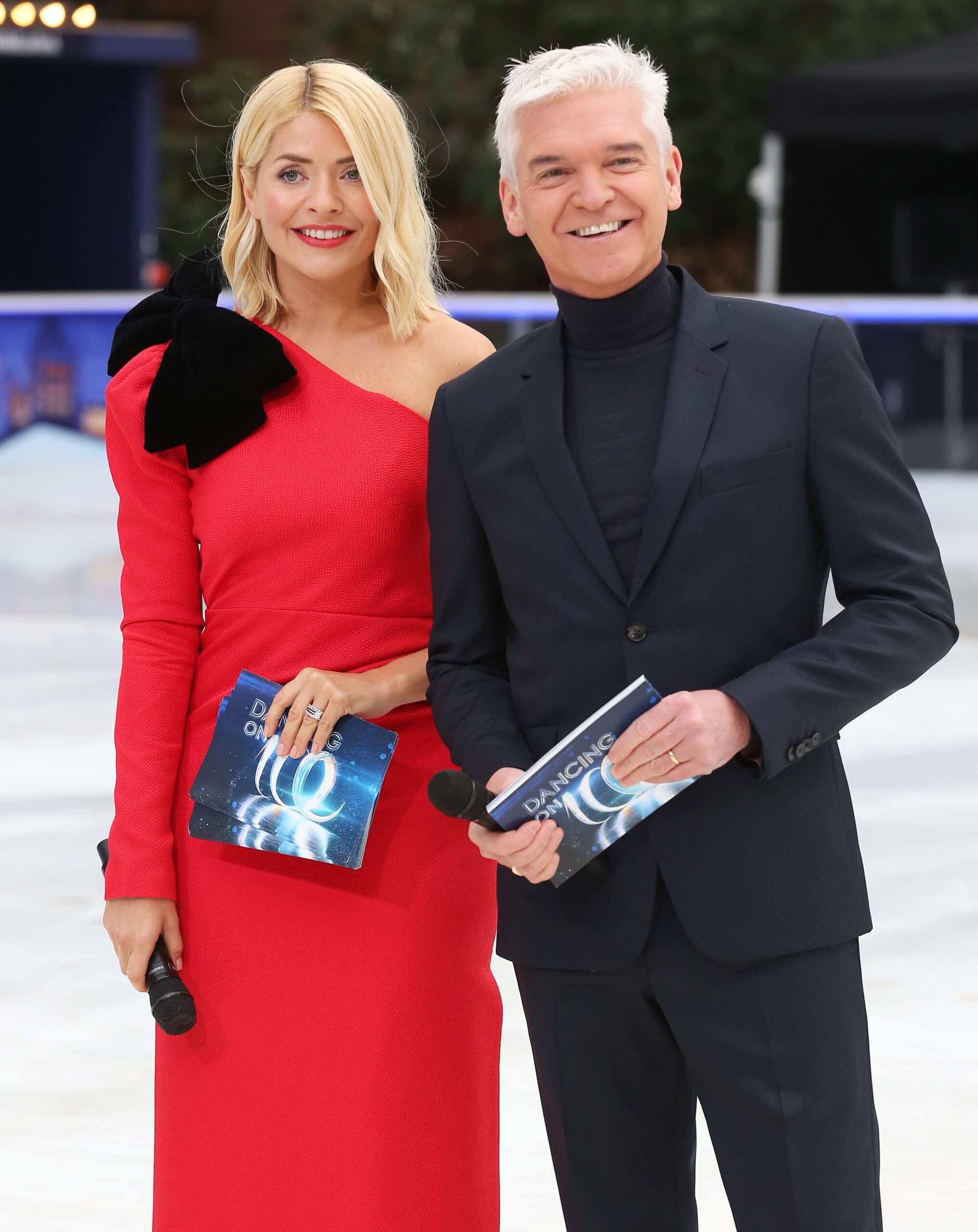 Holly Willoughby and Phillip Schofield during Dancing On Ice