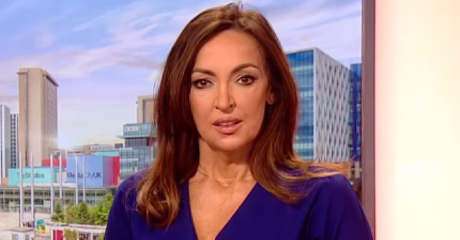 Sally Nugent hosting BBC Breakfast