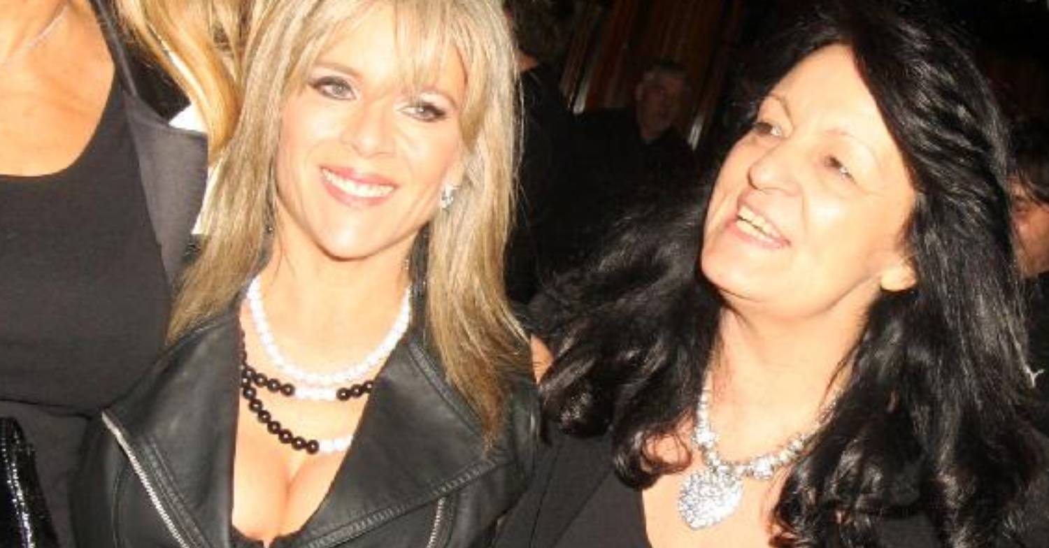 Sam Fox pictured alongside her late partner Myra Stratton