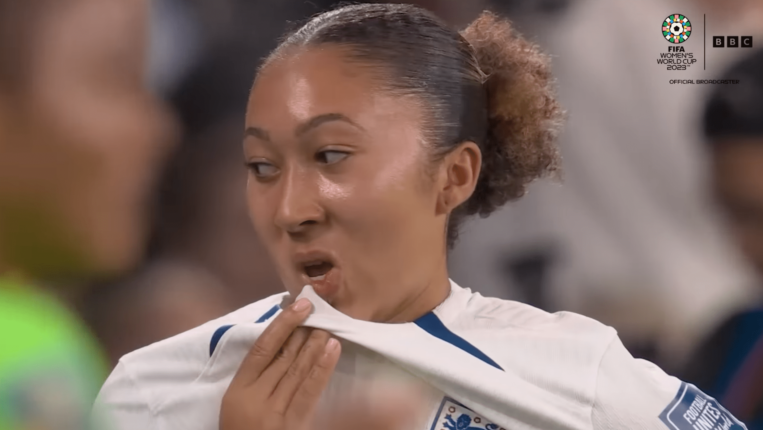 Lauren James as she's sent off in the World Cup