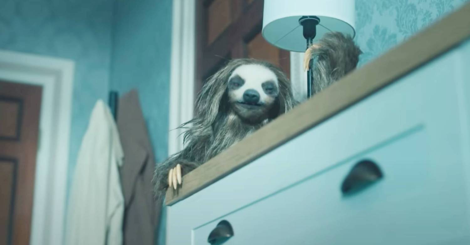 Sloth creeps up in the Slotherhouse trailer