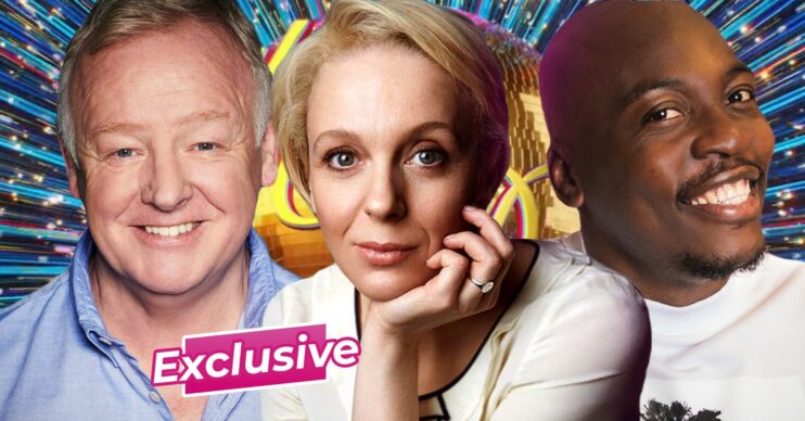 Les Dennis, Amanda Abbington and Eddie on Strictly 2023