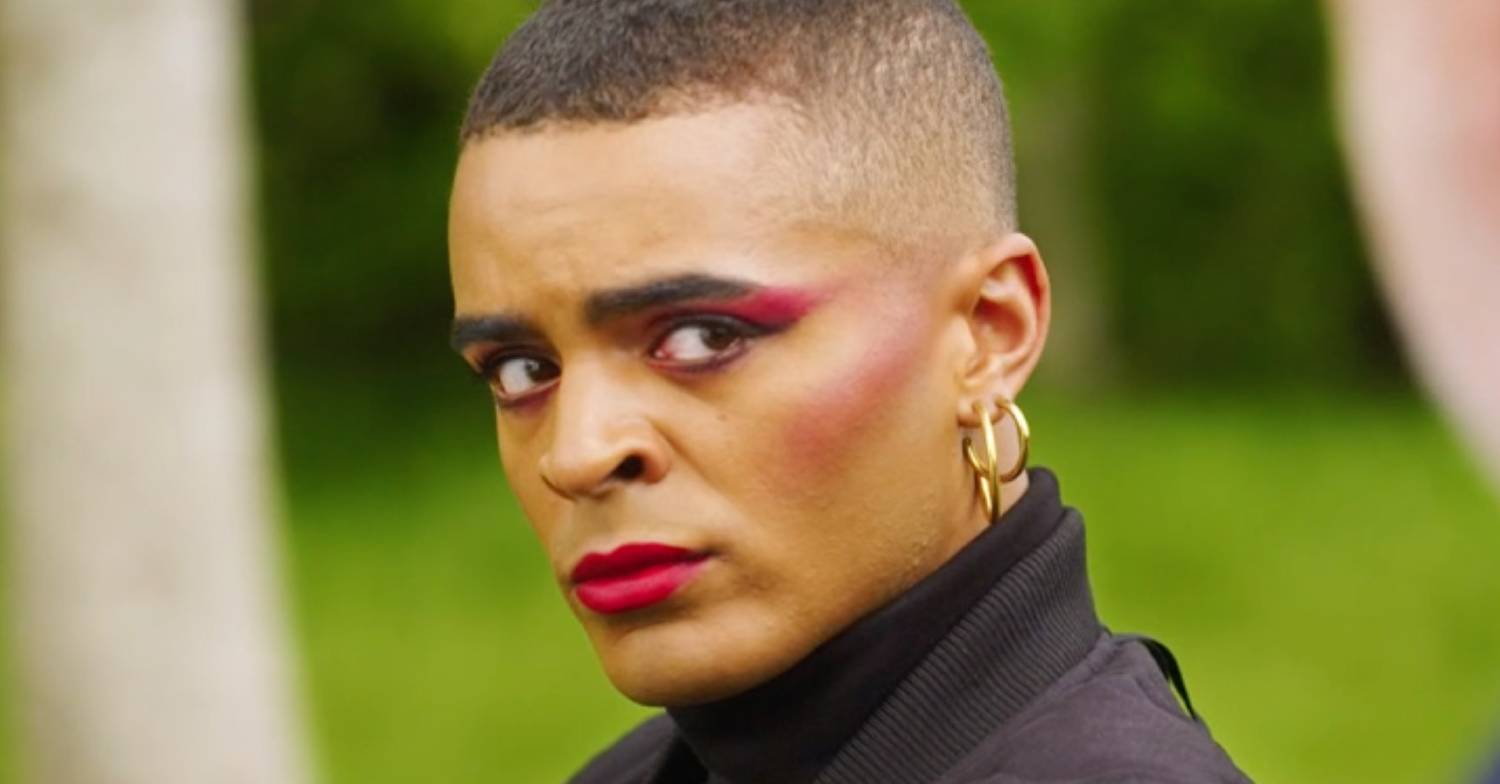 Layton Williams in character in The Cleaner