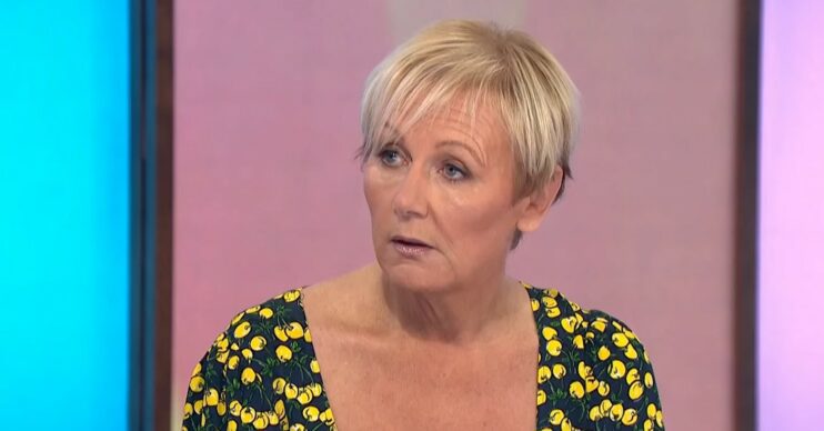 Sue Cleaver looking serious on Loose Women
