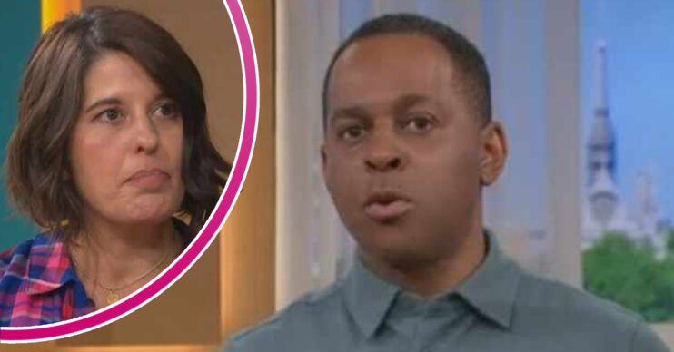 This Morning's Andi Peters and in a bubble is Jo Behari