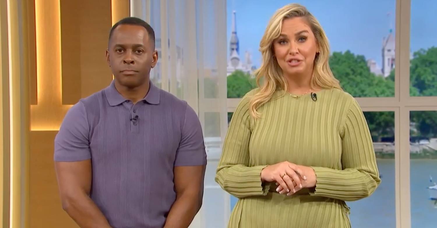 Andi Peters stands by co-host Josie Gibson on This Morning today