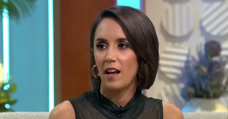 Janette Manrara looking serious