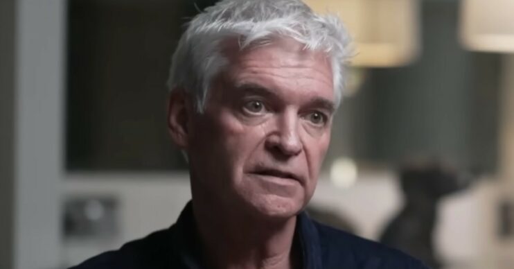 Phillip Schofield being interviewed