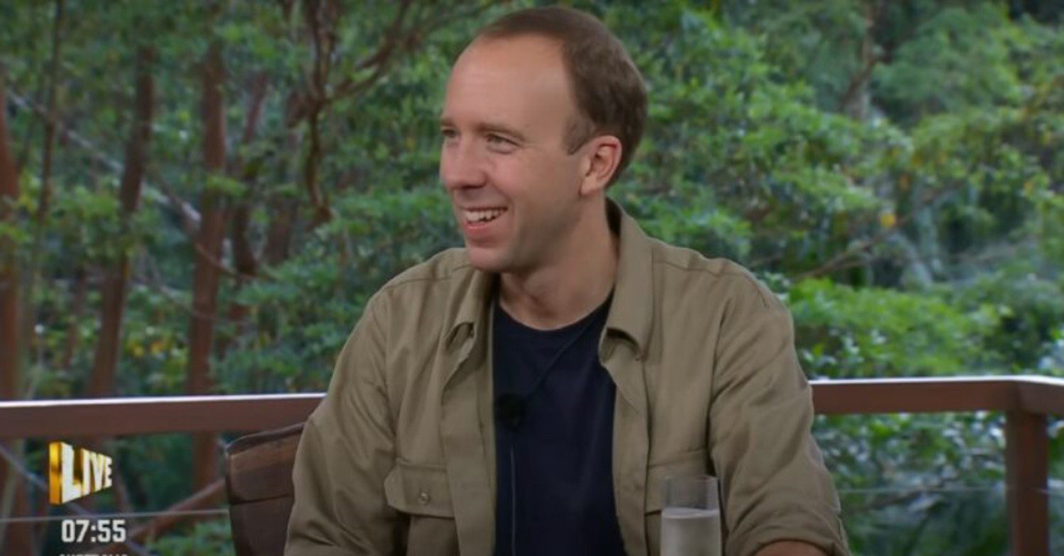 Matt Hancock in the jungle