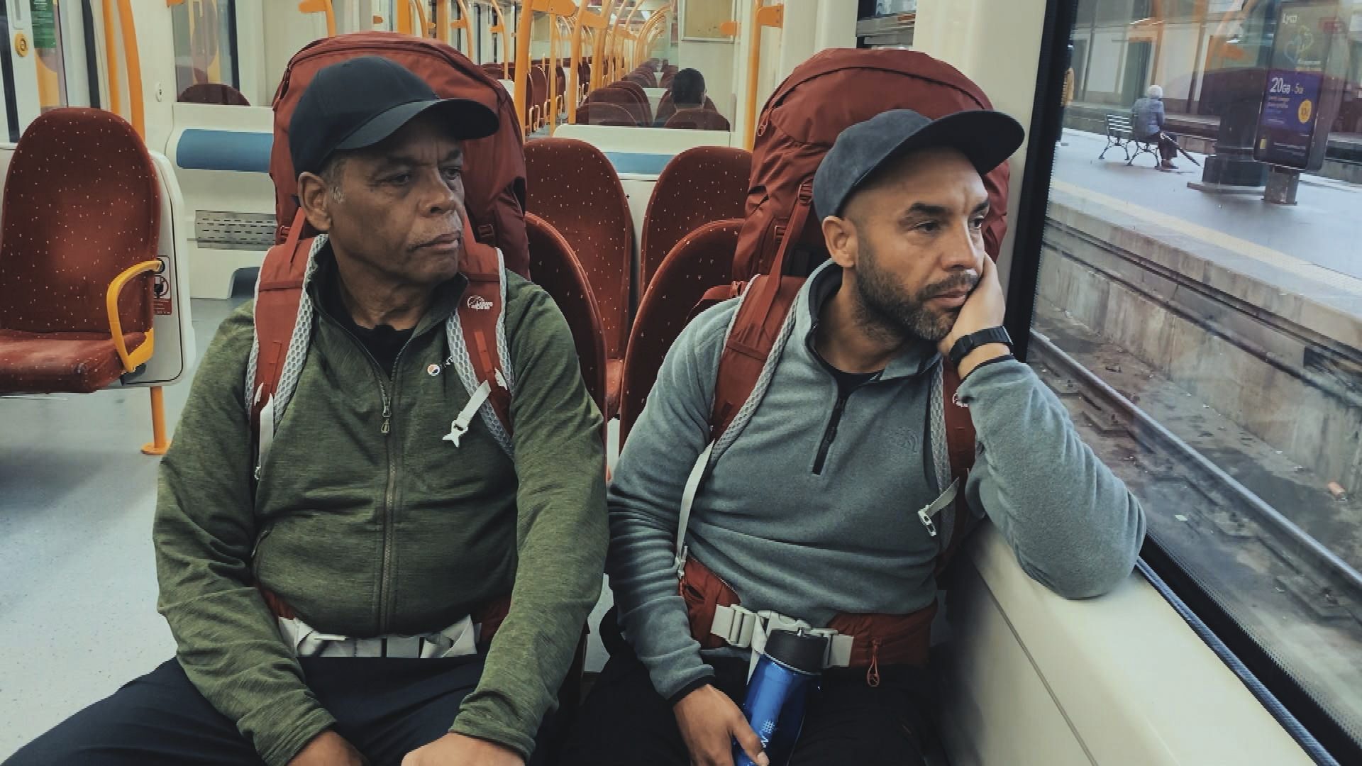 Alex Beresford and his dad Noel on Celebrity Race Across the World