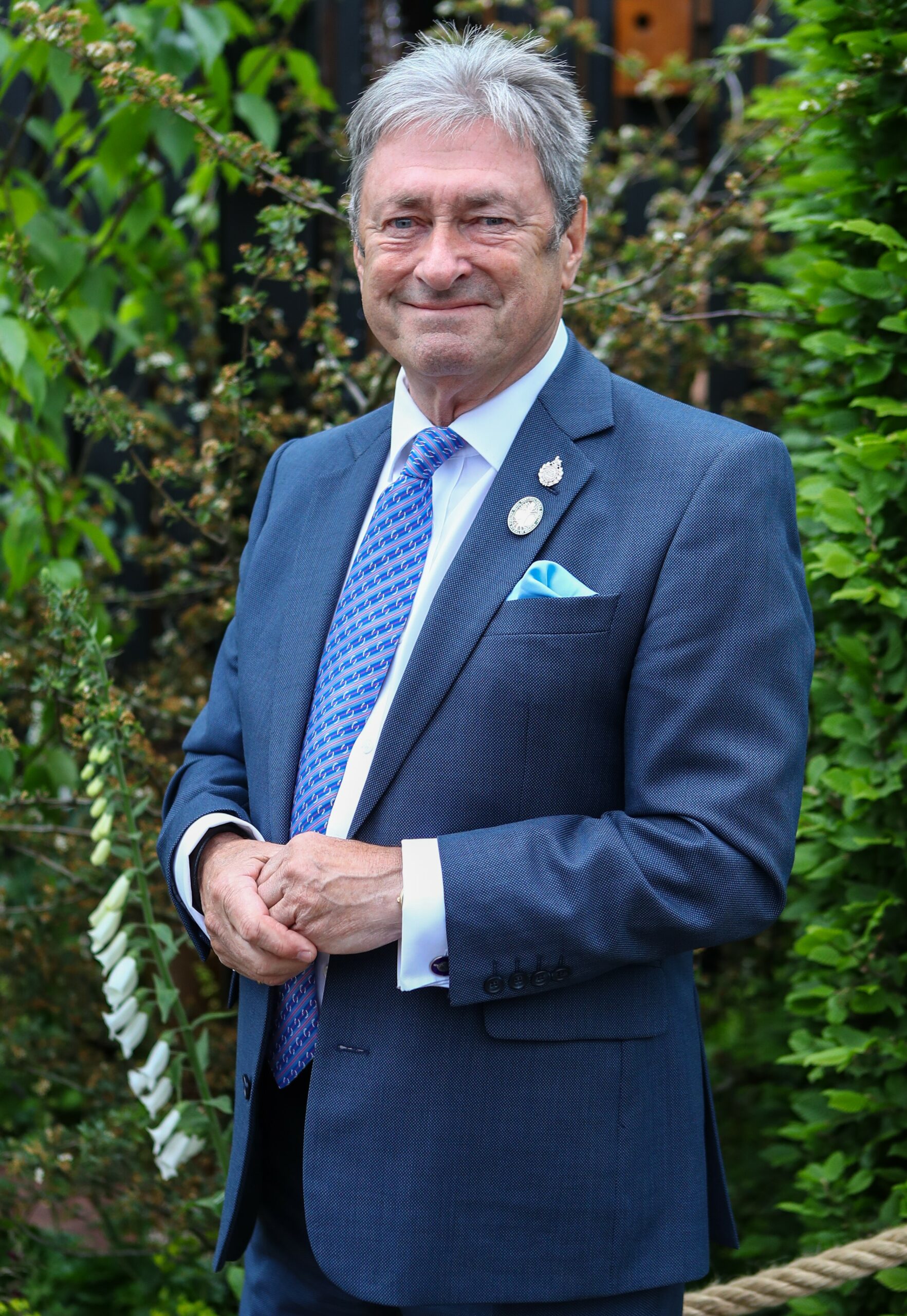 Alan Titchmarsh smiling at the Chelsea Flower Show