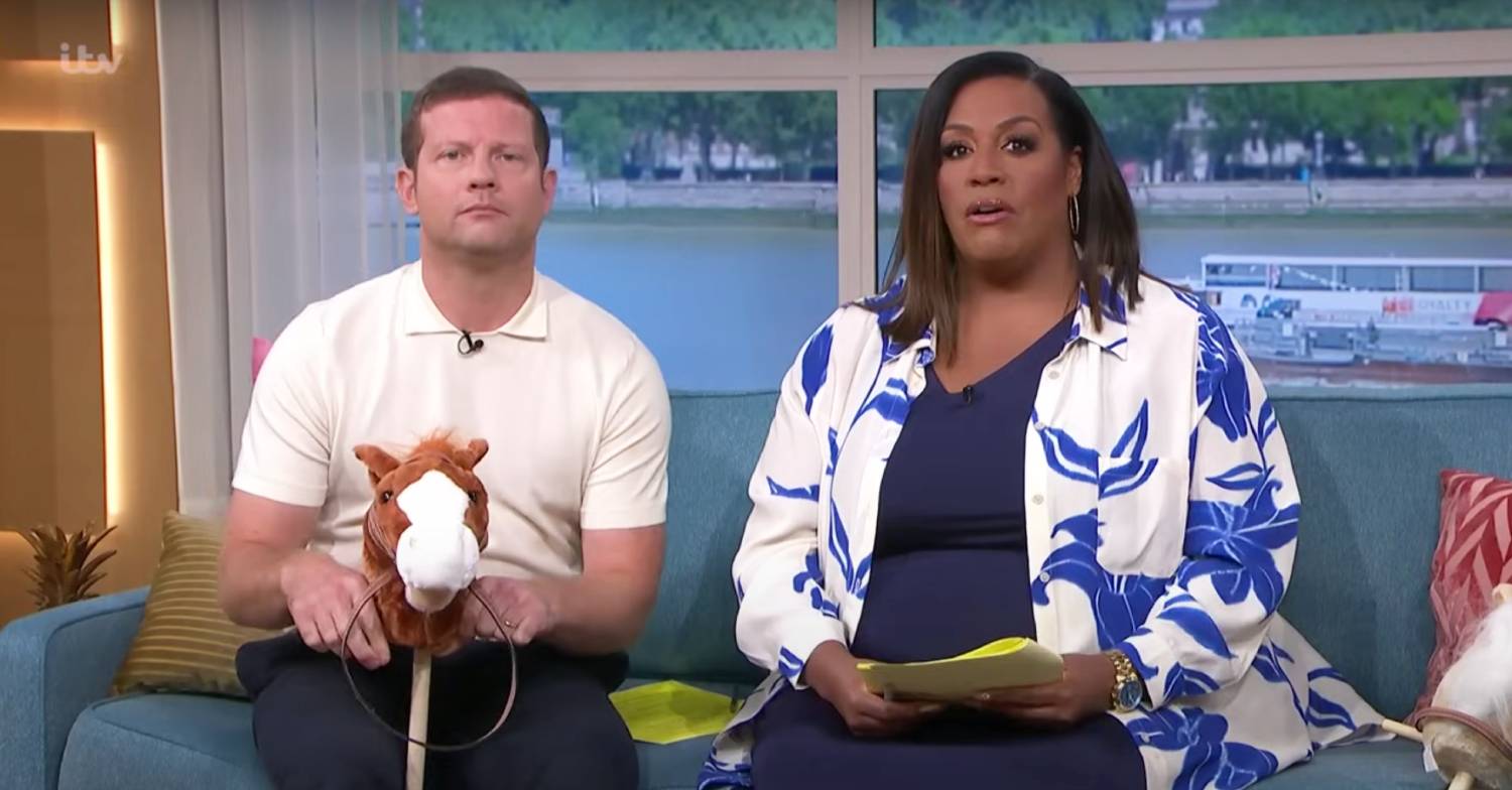 Alison Hammond hosting This Morning alongside Dermot O'Leary