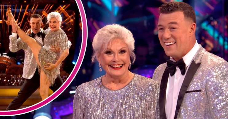 Angela Rippon and Kai on Strictly