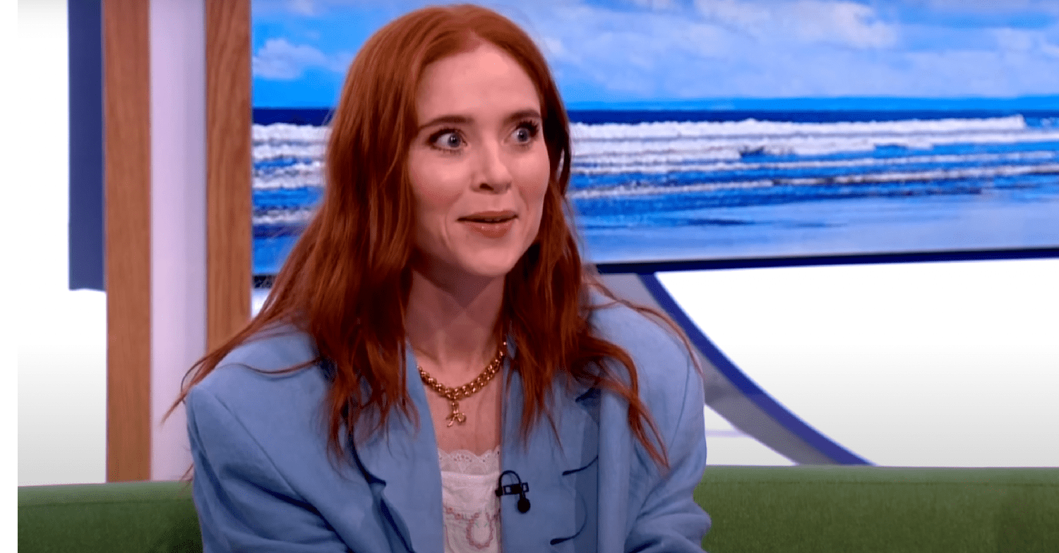 Angela Scanlon talking while on The One Show on BBC One