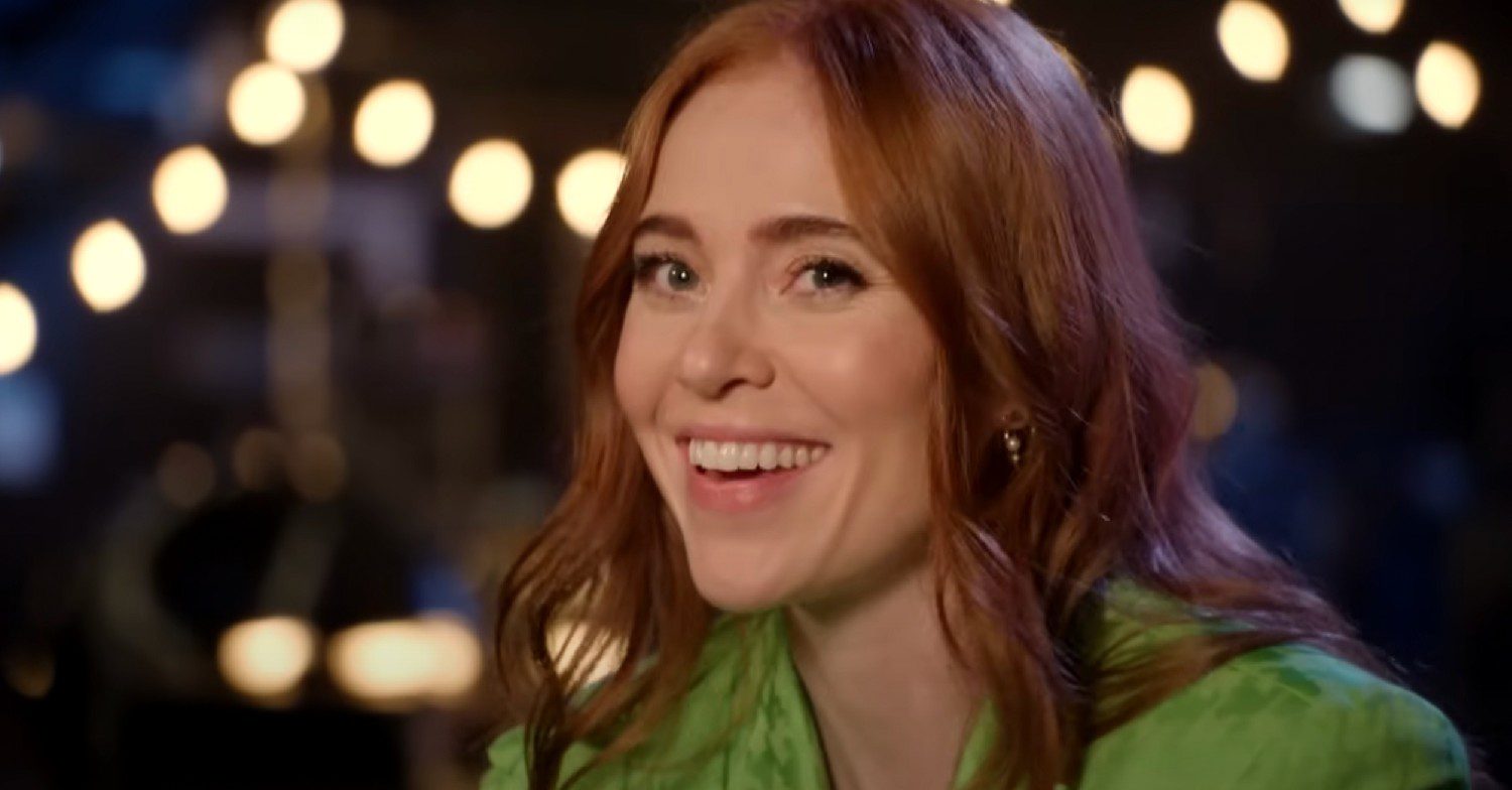 Angela Scanlon smiling while wearing a green jacket as she talks about Strictly Come Dancing 2023